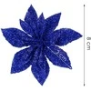 Dirbtinė puansetija Springos tamsiai mėlyna, 8 cm