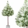 Dirbtinė Kalėdų eglutė su apšvietimu Springos CL0860, 128 LED, 150 cm, su sniego efektu