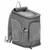Gyvūnų transportavimo kuprinė šunims ir katėms Springos PA0232 39 x 28 x 27 cm pilka