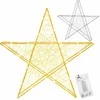 Kalėdinė dekoracija Springos 100 LED žvaigždė, šiltai balta šviesa