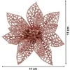 Kalėdinė puošmena Springos Poinsettia 11x11 cm