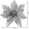 Kalėdinė puošmena Poinsettia Springos 10x10 cm