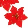 Kalėdinė puošmena Poinsettia Springos 13x13 cm
