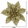 Kalėdinė puošmena Springos poinsetija 8x8 cm