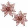 Kalėdinė puošmena Springos Poinsettia 11x11 cm