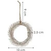 Dekoratyvinė šaka Springos, 10 cm, ruda/žalia/sidabrinė