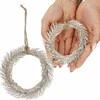 Dekoratyvinė šaka Springos, 10 cm, ruda/žalia/sidabrinė