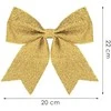 Kalėdinis kaspinas eglutei Springos 22 cm auksinis