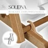 Springos Sulankstomas medinis gultas, geltonas