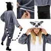 Moters kostiumas kigurumi Springos, lemūras, dydis L