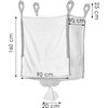 Maišas statybinėms atliekoms Springos GA0052 1300 l 160x90x90 cm