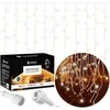 Springos Kalėdinės LED užuolaidų šviesos 20 m