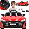 Elektrinis vaikų automobilis Springos Audi RS e-tron GT, 103x58x41 cm, raudonas/juodas