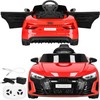 Elektrinis vaikų automobilis Springos Audi RS e-tron GT, 103x58x41 cm, raudonas/juodas