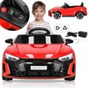 Elektrinis vaikų automobilis Springos Audi RS e-tron GT, 103x58x41 cm, raudonas/juodas