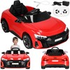 Elektrinis vaikų automobilis Springos Audi RS e-tron GT, 103x58x41 cm, raudonas/juodas