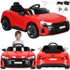 Elektrinis vaikų automobilis Springos Audi RS e-tron GT, 103x58x41 cm, raudonas/juodas