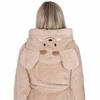 Moteriškas chalatas Springos HA7374, L/XL, smėlio spalvos