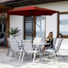 Sodo skėtis Springos GU0032 250 cm raudonas