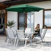 Sodo skėtis Springos GU0033 250 cm tamsiai žalias