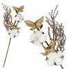 Dekoratyvinė šakelė su medvilnės kamuoliuku Springos, 37 cm
