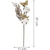 Dekoratyvinė šakelė su medvilnės kamuoliuku Springos, 37 cm