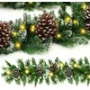 Kalėdinė girlianda Springos su kankorėžiais ir LED apšvietimu, 280 cm