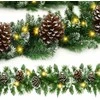 Kalėdinė girlianda Springos su kankorėžiais ir LED apšvietimu, 280 cm