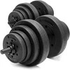 Springos Kompozitiniai hanteliai 2 x 15 kg juodi