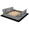 Springos Premium medinė smėlio dėžė SBP120SET01X 120 x 120 cm komplektas