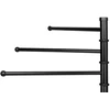 Springos Rankšluosčių stovas su 3 pasukamais laikikliais, juodas, 86 cm