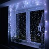 Kalėdinė girlianda Springos 300 micro LED, 3x3 m, šaltai balta
