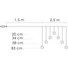 Kalėdinė girlianda Springos CL4139, 70 LED, 2,5 m