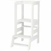 Virtuvės pagalbininkas Springos 90 cm, balta, pušies mediena