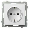 Ospel Elektros lizdas baltos spalvos, Spalva Balta