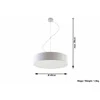 Sollux Lighting Sollux Pakabinamas šviestuvas ARENA 45 baltas