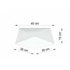 Lubinis šviestuvas Sollux Lighting Sollux Plafonas HEXA 35 baltas