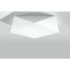 Lubinis šviestuvas Sollux Plafonas HEXA 45 baltas