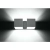 Sollux Lighting Sollux Sieninis šviestuvas QUAD 2 baltas