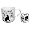 Camani Puodelis Crazy Cats ir paukštelis narvelyje 500ml