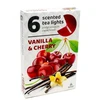 Admit Arbatinės kvepiančios žvakutės Vanilla & Cherry 6vnt