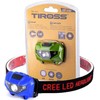 TIROSS PRIEKINIS LEMPAS 1W + 2 RAUDONI LED 3xAAA / BE AKUMULIATORIJOS
