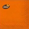Silken Stalo servetėlės ORANŽINĖ 33x33, 3 sluoksniai, 20vnt