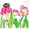 Silken Stalo servetėlės Decor Tulpės 33x33cm, 3 sluoksniai 18vnt