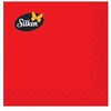 Silken Stalo servetėlės vienspalvės RAUDONOS 33x33cm, 20vnt