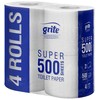 Tualetinis popierius GRITE Super MINI 500 lapelių, 4 ritinėliai, 2 sluoksniai, celiuliozė
