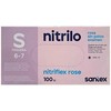 Santex Nitriflex Rose vienkartinės nitrilo pirštinės, rausvos, 3.5g (100vnt.) - S - 1pak.x100vnt.