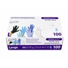 Vienkartinės nitrilinės pirštinės TOPGLOVE 5.0g L dydis, mėlynos spalvos 100vnt