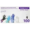 Vienkartinės nitrilinės pirštinės TOPGLOVE S dydis, juodos spalvos 100vnt