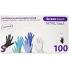 Vienkartinės nitrilinės pirštinės TOPGLOVE S dydis, juodos spalvos 100vnt